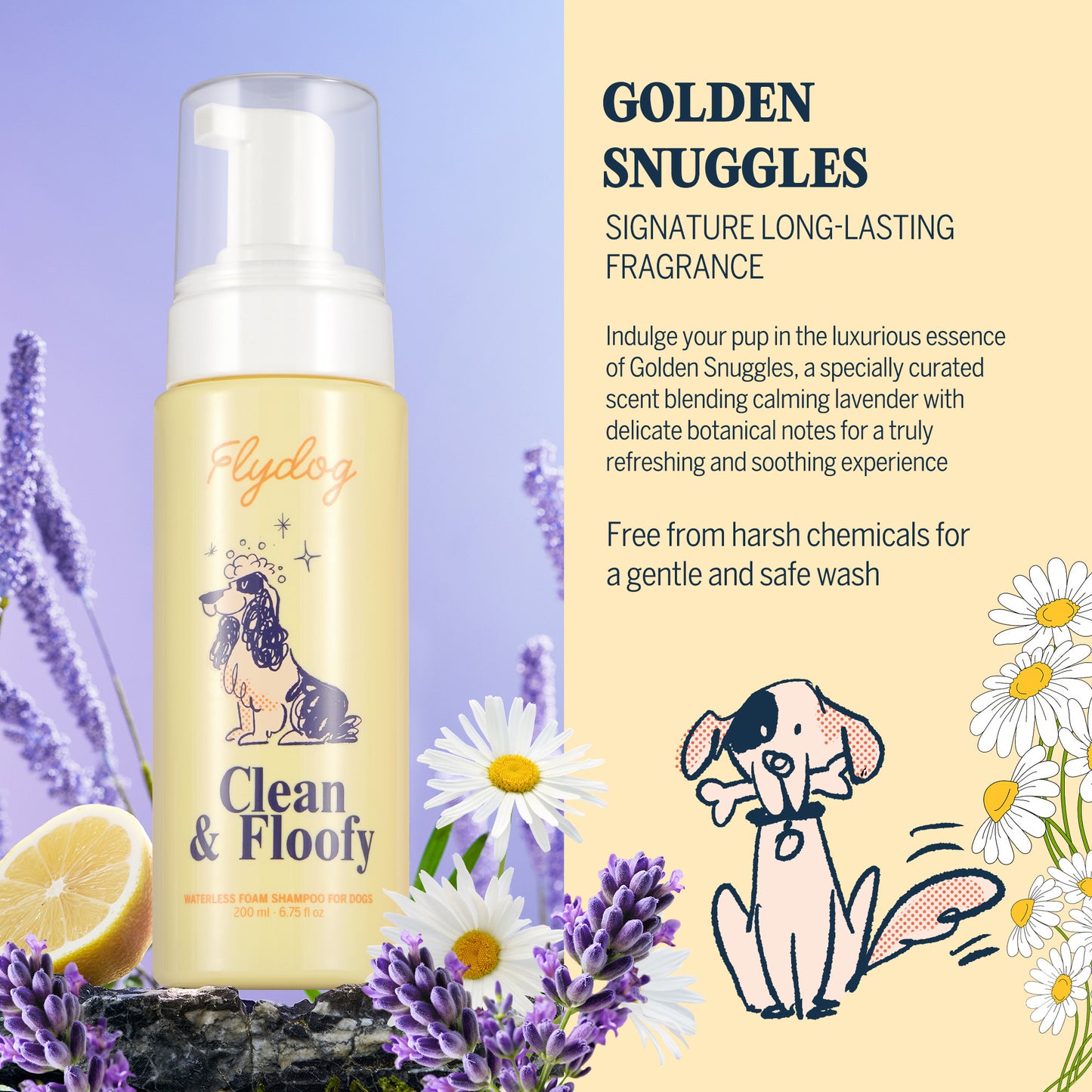 Clean and Floofy-Dog Waterless Foam Shampoo