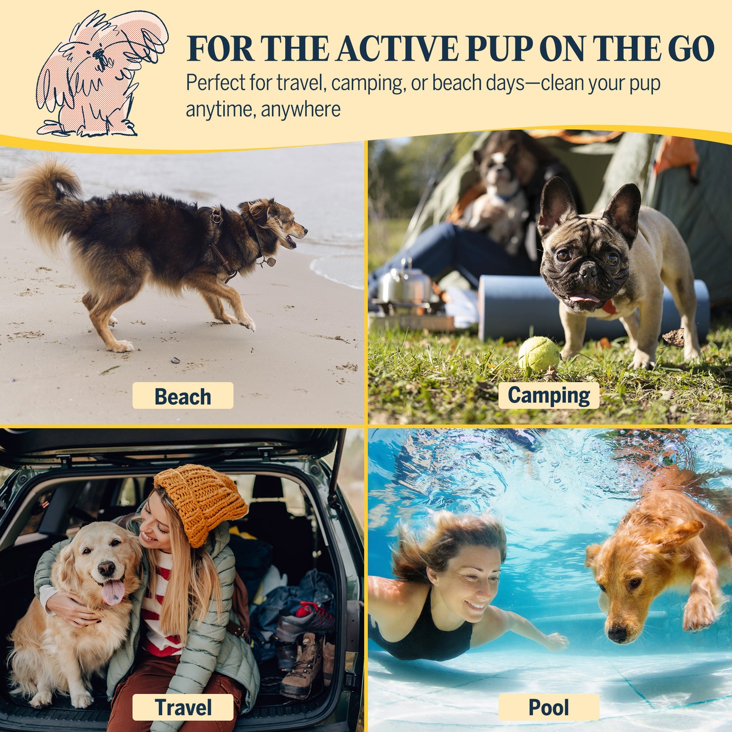 Clean and Floofy-Dog Waterless Foam Shampoo