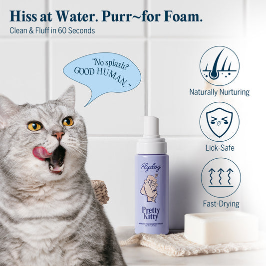 Pretty Kitty-Waterless Cat Dry Shampoo with Grooming Glove