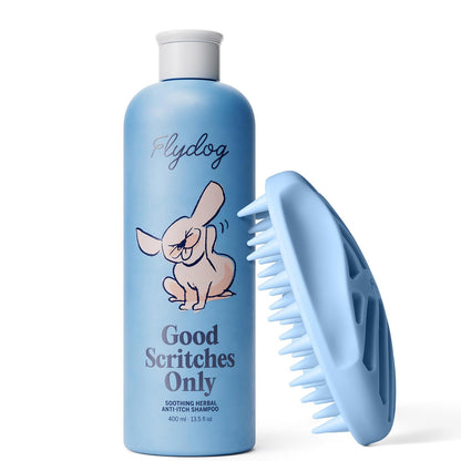Good Scritches Only-Soothing Herbal Anti-Itch Shampoo with Brush