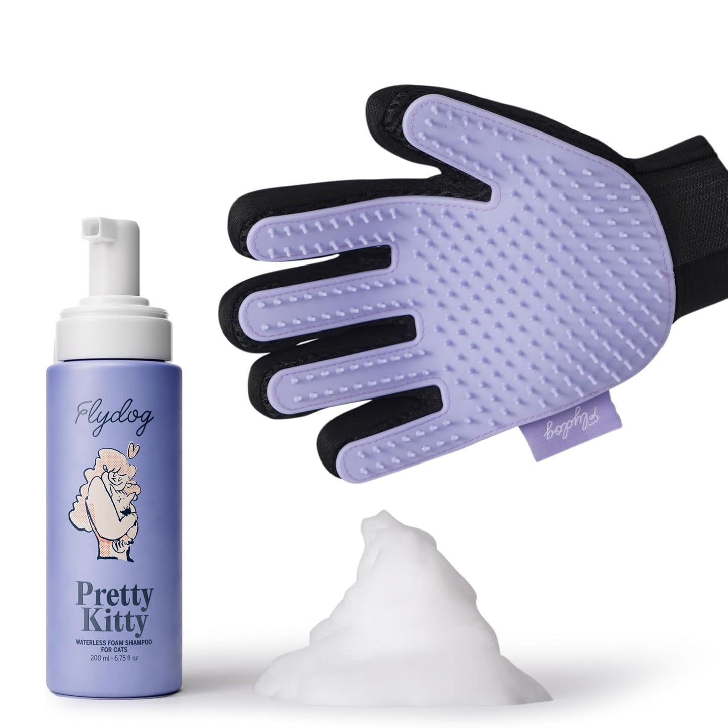 Pretty Kitty-Waterless Cat Dry Shampoo with Grooming Glove